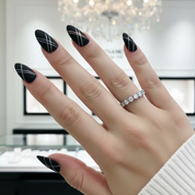 0.7 Ct Round Cut 7 Pieces Diamond Wedding Band-Black Diamonds New York