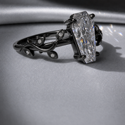 Hell and Back Ring - Limited Coffin Cut Diamond Option Engagement Ring-Black Diamonds New York