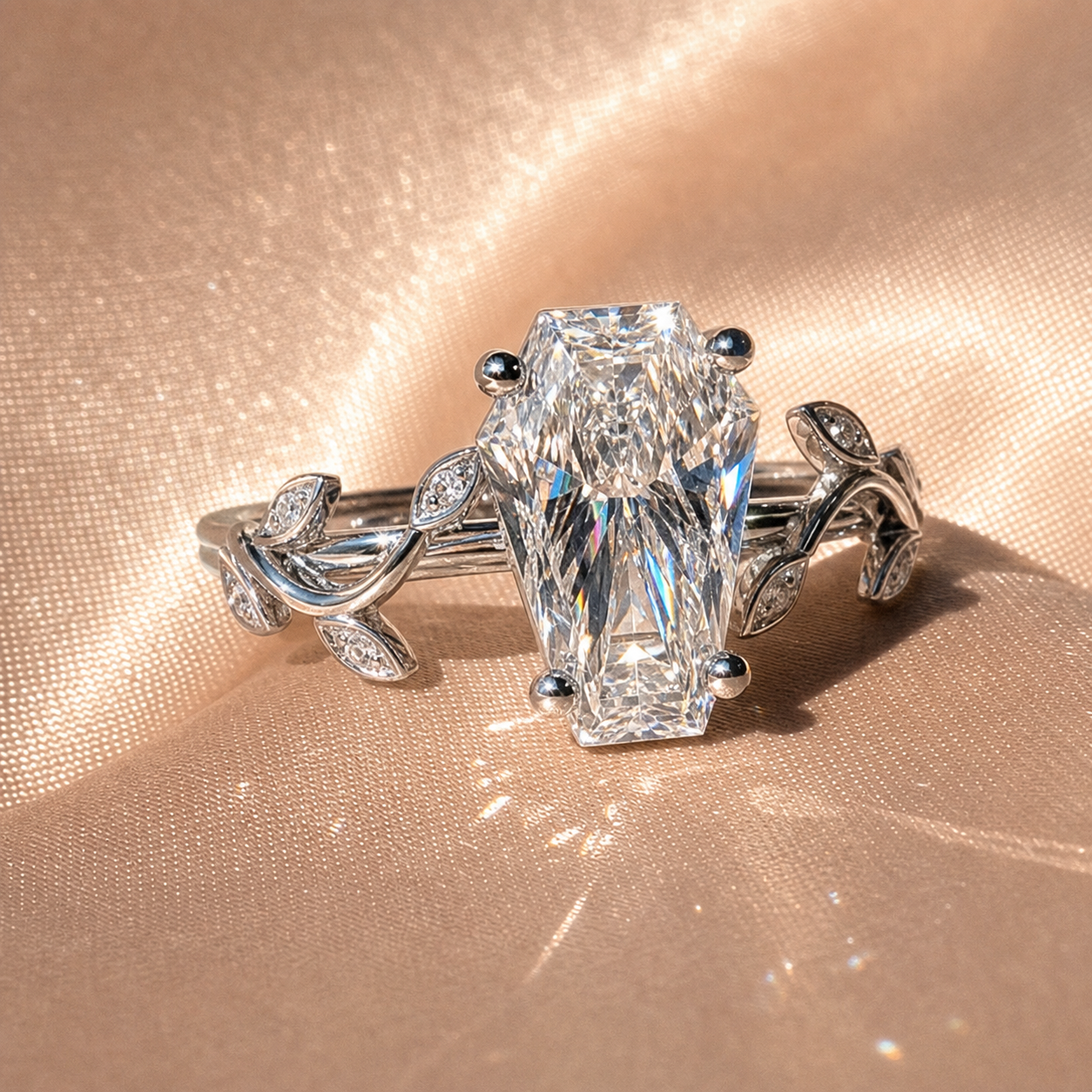 Hell and Back Ring - Limited Coffin Cut Diamond Option Engagement Ring-Black Diamonds New York