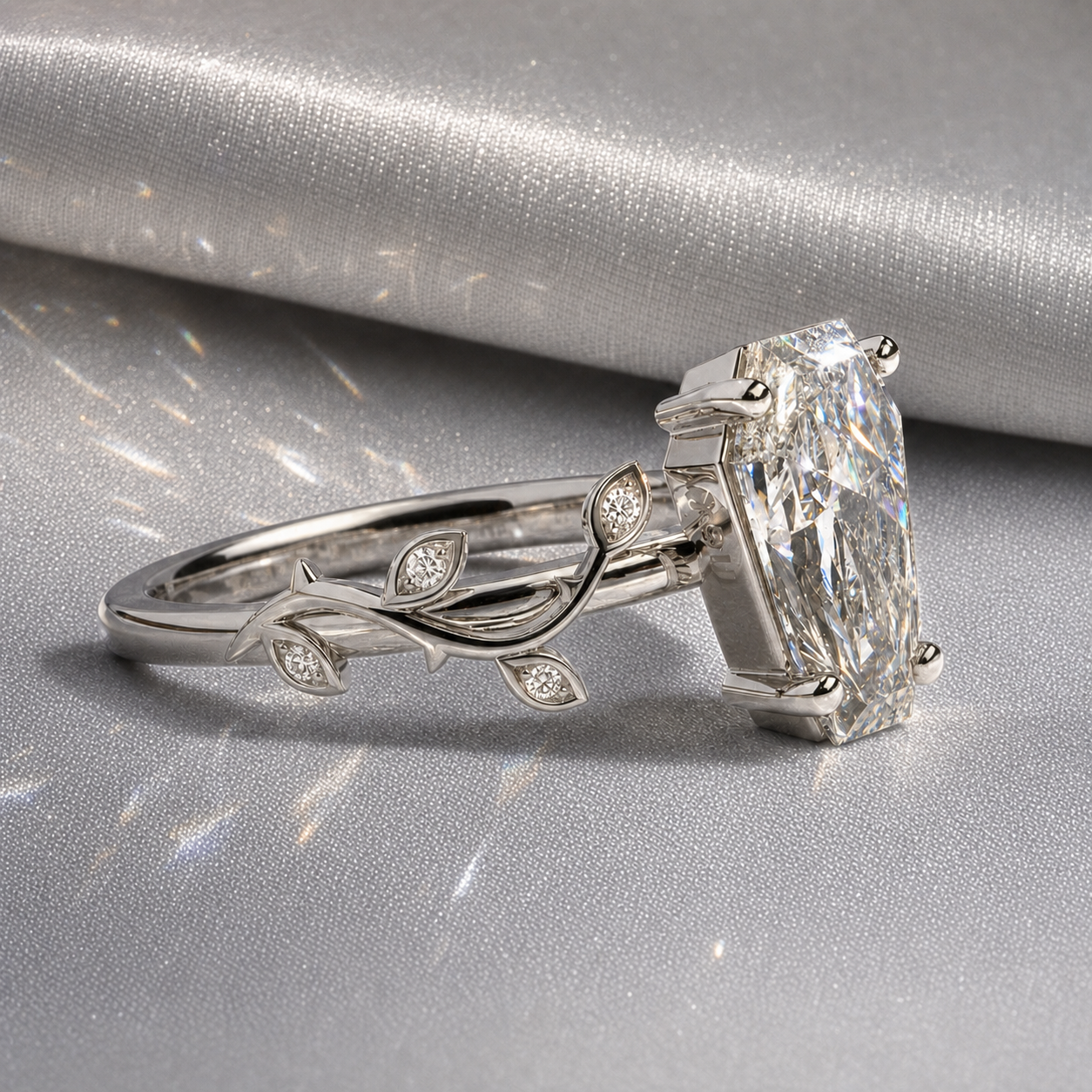 Hell and Back Ring - Limited Coffin Cut Diamond Option Engagement Ring-Black Diamonds New York