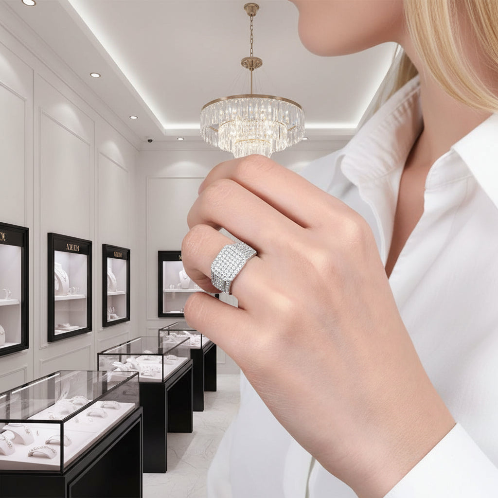 0.9 Ctw Round Diamond Wedding Band-Black Diamonds New York