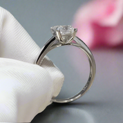 1-2 Carat Princess Cut Diamond Engagement Ring-Black Diamonds New York