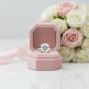 2.0 Ct Round Cut Diamond Cow Head Engagement Ring-Black Diamonds New York