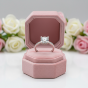 2.0 Ct Round Cut Diamond Cow Head Engagement Ring-Black Diamonds New York