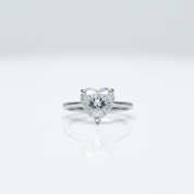 3ct Heart Cut Diamond Option Forever Love Engagement Ring-Black Diamonds New York