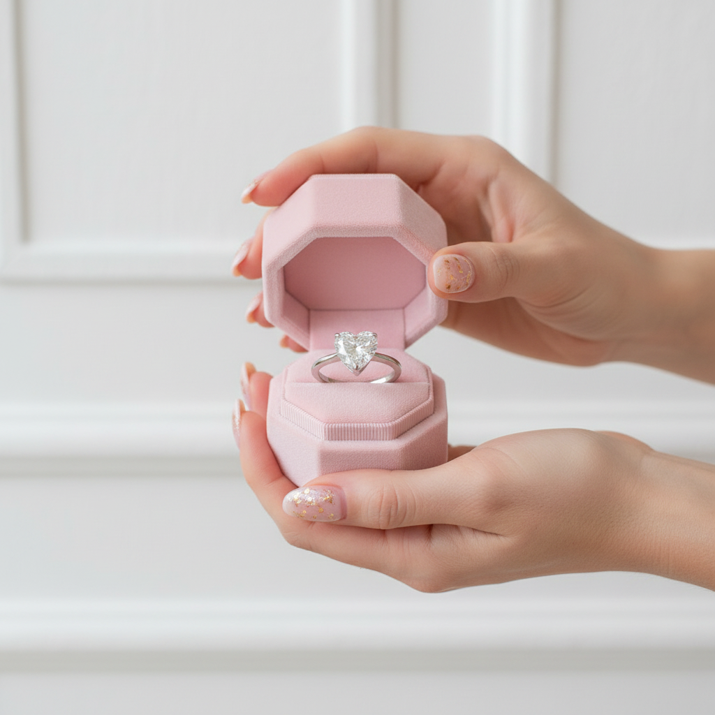 3ct Heart Cut Diamond Option Forever Love Engagement Ring-Black Diamonds New York