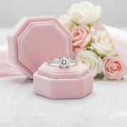 1.0 Ct Round Diamond Option 4 Prong Engagement Ring-Black Diamonds New York