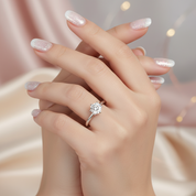 Classic 1.0 Ct Diamond Engagement Ring-Black Diamonds New York