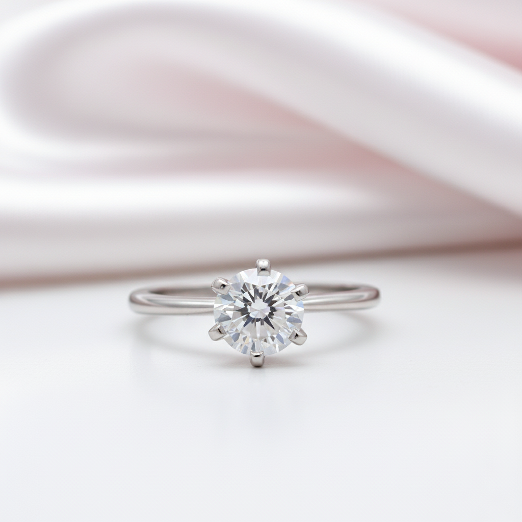 Classic 1.0 Ct Diamond Option Engagement Ring-Black Diamonds New York