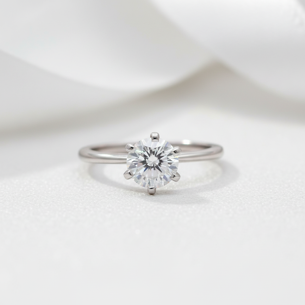 Classic 1.0 Ct Diamond Option Engagement Ring-Black Diamonds New York