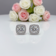 1.0 Ct D Color Diamond Stud Earrings-Black Diamonds New York