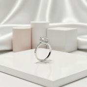 1.0 Ct Heart Cut D Color Diamond Engagement Ring-Black Diamonds New York