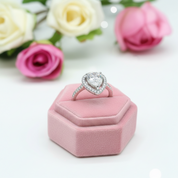 1.0 Ct Pear Cut Diamond Water Drop Engagement Ring-Black Diamonds New York