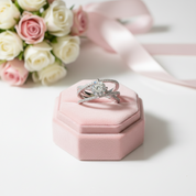 1 Carat Round Cut Diamond Option Eternal Love Engagement Ring-Black Diamonds New York