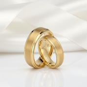 Tungsten Carbide Wedding Ring Set For Couples-Black Diamonds New York