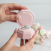 1.0Ct 6.5mm Round Petite Halo Diamond Engagement Ring-Black Diamonds New York