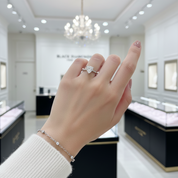 1.0Ct 6.5mm Trillion Diamond Solitaire Engagement Ring-Black Diamonds New York