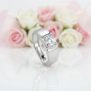 1.0Ct D Color 6.5mm Diamond Option Adjustable Ring-Black Diamonds New York