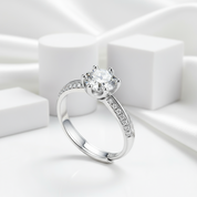 1.0Ct D Color Diamond Engagement Adjustable Ring-Black Diamonds New York