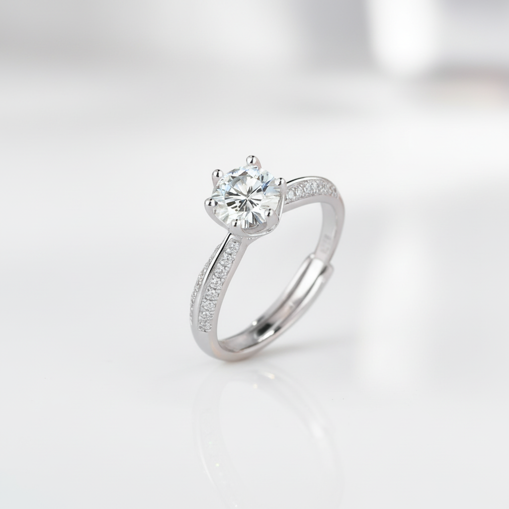 1.0Ct D Color Diamond Option Engagement Adjustable Ring-Black Diamonds New York
