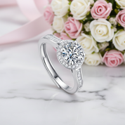 1.0Ct D Color Twinkle Stone Diamond Option Engagement Halo Ring-Black Diamonds New York