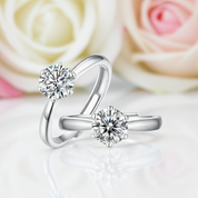 1.0Ct Twinkle Diamond Solitaire Engagement Ring-Black Diamonds New York