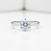 1.0Ct Twinkle Diamond Option Solitaire Engagement Ring-Black Diamonds New York