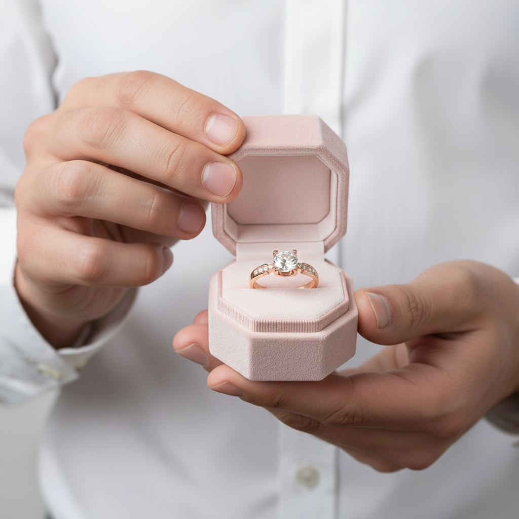 1.0 CT Round Brilliant Cut Diamond Option Engagement Ring-Black Diamonds New York