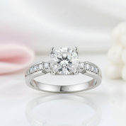 1.0 CT Round Brilliant Cut Diamond Option Engagement Ring-Black Diamonds New York