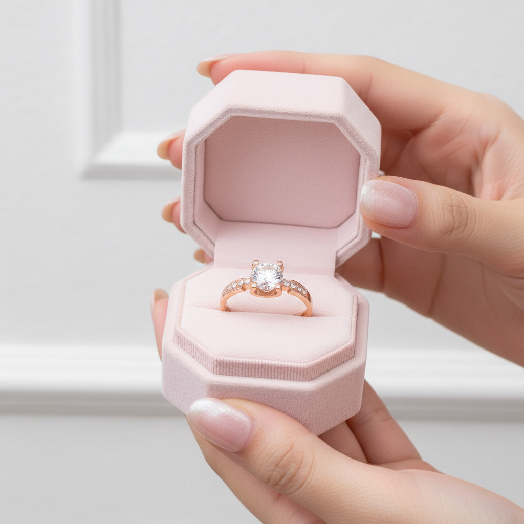 1.0 CT Round Brilliant Cut Diamond Option Engagement Ring-Black Diamonds New York