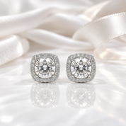 1.0 Ct D Color Diamond Option Stud Earrings-Black Diamonds New York
