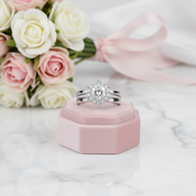 1.0 Ct Diamond Option Bridal Ring Set-Black Diamonds New York