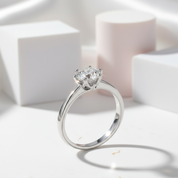 1.0 Ct Diamond Engagement Ring-Black Diamonds New York