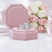 1.0 Ct Diamond Option Princess Crown Engagement Ring-Black Diamonds New York