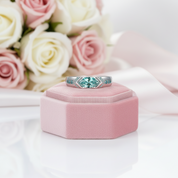 1.0 Ct Marquise Cut Green Diamond Option Engagement Ring-Black Diamonds New York