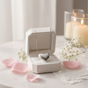 Romantic Heart Shaped Short Necklace-Black Diamonds New York