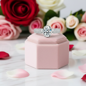 1.0 Ct Round Cut Diamond Engagement Ring-Black Diamonds New York