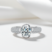 1.0 Ct Round Cut Diamond Option Engagement Ring-Black Diamonds New York