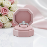 1.0 Ct Round Cut Diamond Option Engagement Ring-Black Diamonds New York