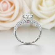 1.0 Ct Round Cut Diamond Engagement Ring-Black Diamonds New York