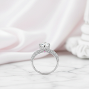 1.0 Ct Round Cut Diamond Option Engagement Ring-Black Diamonds New York