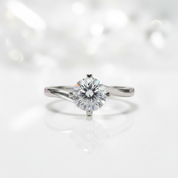 1.0 Ct VVS1 Diamond Option Engagement Ring-Black Diamonds New York