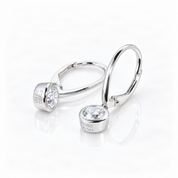 1.0 Ctw 5mm Lever Back Diamond Option Earrings-Black Diamonds New York
