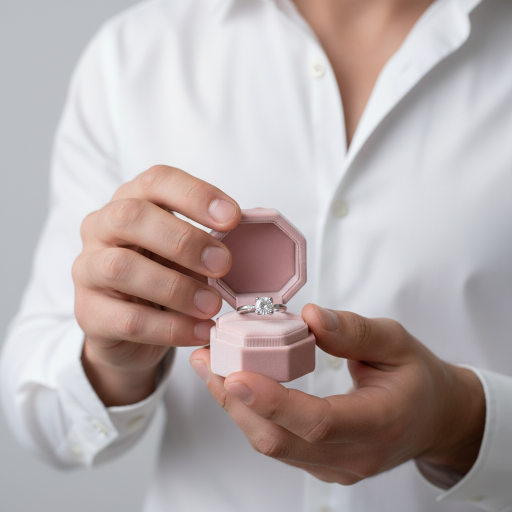 1.0 ct Diamond Ring within Elegant Prongs-Black Diamonds New York