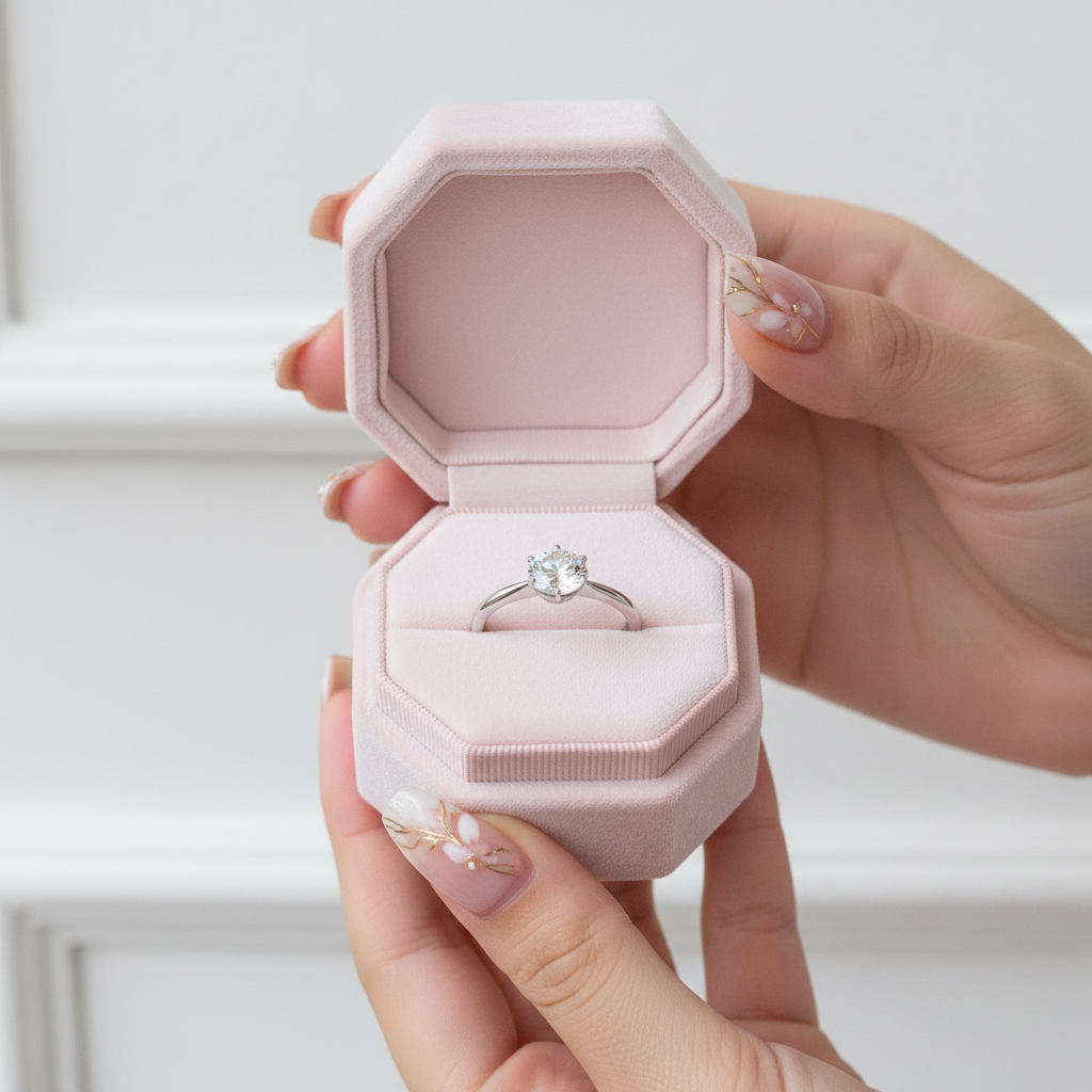 1.0ct Round Cut Diamond Option Solitaire Engagement Ring-Black Diamonds New York