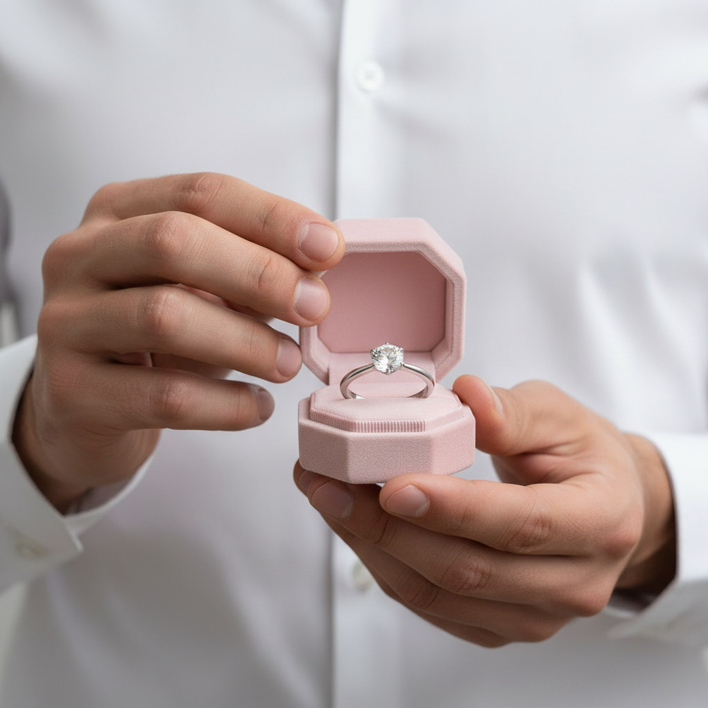 1.0ct Round Cut Diamond Option Solitaire Engagement Ring-Black Diamonds New York