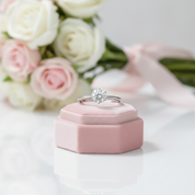 1.0ct Round Cut Diamond Option Solitaire Engagement Ring-Black Diamonds New York