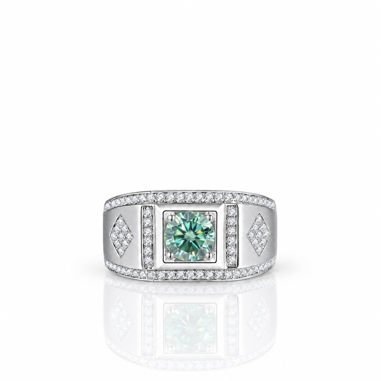 1.0ct Round Diamond Option Channel Men's Ring-Black Diamonds New York