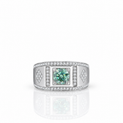 1.0ct Round Diamond Option Channel Men's Ring-Black Diamonds New York