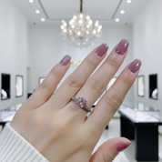 1.0ct Round Diamond Retro Engagement Ring-Black Diamonds New York